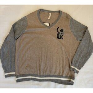 ED Ellen Degeneres Women’s XXXL Cotton Cashmere Sweater Cat